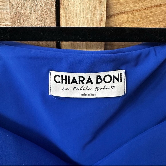 Chiara Boni Blue Off-Shoulder Dress - Picture 8 of 8